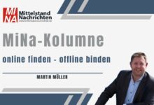 Online finden - Offline binden. Die MiNa Kolumne von Martin Müller.
