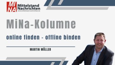 Online finden - Offline binden. Die MiNa Kolumne von Martin Müller.