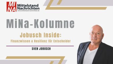 Sven Jobusch ist Kolumnist bei den Mittelstand Nachrichten. Seine Kolumne heißt: "Jobusch Inside: Finanzwissen & Resilienz für Entscheider."