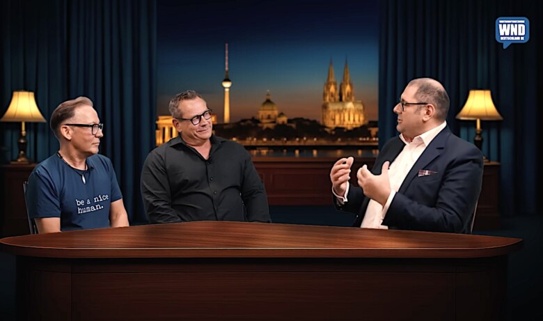 Videoformat: Zukunft der Beratung - WND Salon Wirtschaft. Moderator Falk Al-Omary im Gespräch mit Gerald Wood und Bernd Kiesewetter.