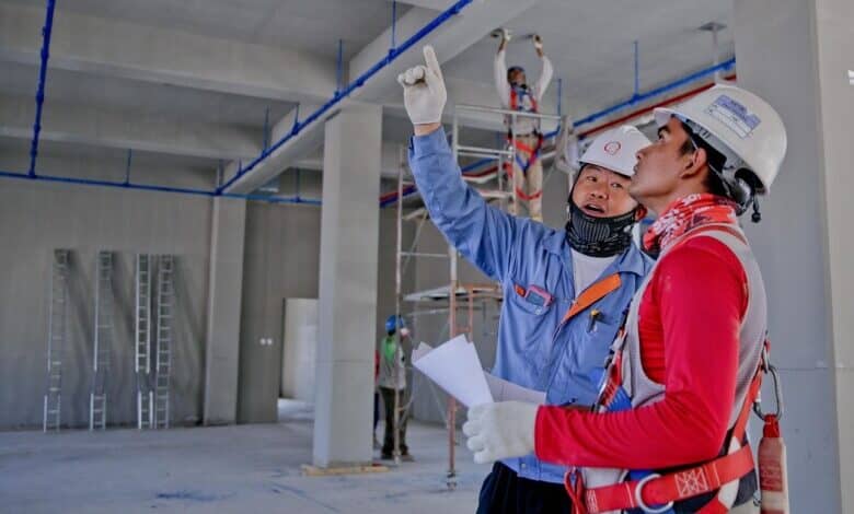 Industrielle Bauelemente.