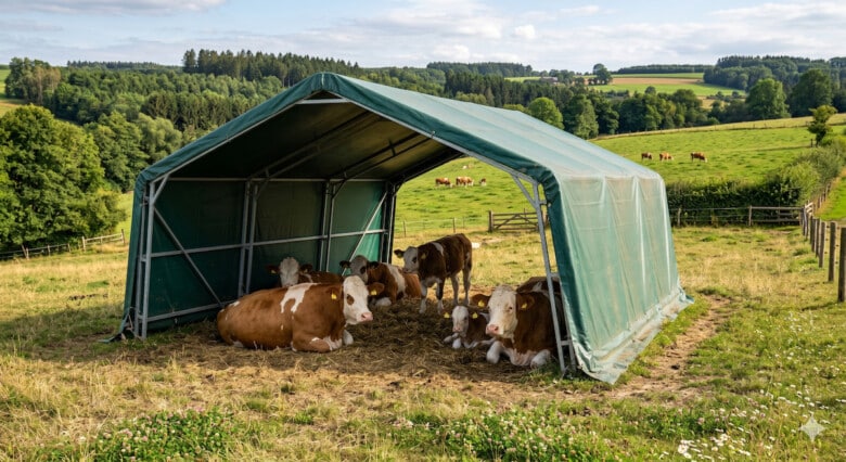 Flexible Weidezelte.