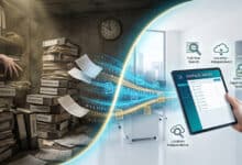 Papierberge im Keller werden ersetzt durch Digitale Archive.