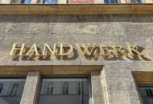 Handwerk-Schriftzug (Archiv)