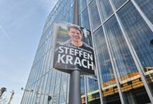 Wahlplakat mit Steffen Krach (Archiv)