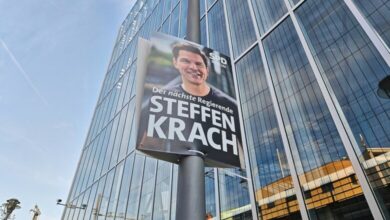 Wahlplakat mit Steffen Krach (Archiv)