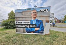 Wahlplakat mit Stefan Evers (Archiv)