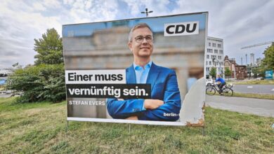Wahlplakat mit Stefan Evers (Archiv)
