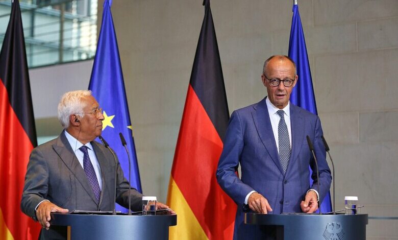 Antonio Costa und Friedrich Merz am 09.09.2026