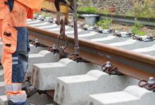 Bauarbeiten an einer Gleisanlage (Archiv)