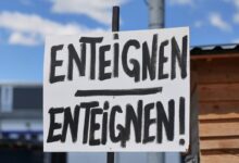 Enteignen-Schild (Archiv)