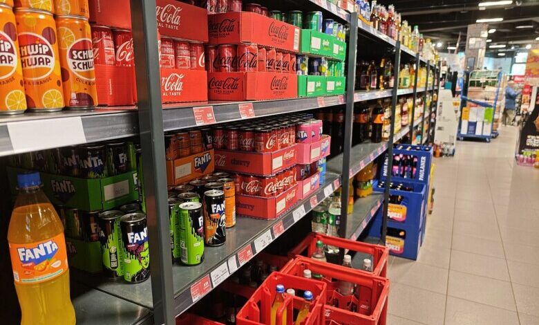 Limonaden im Supermarkt am 14.10.2026