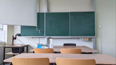 Klassenraum in einer Schule (Archiv)