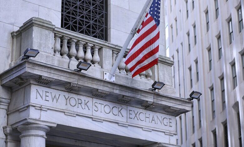 US-Fahne an der New York Stock Exchange